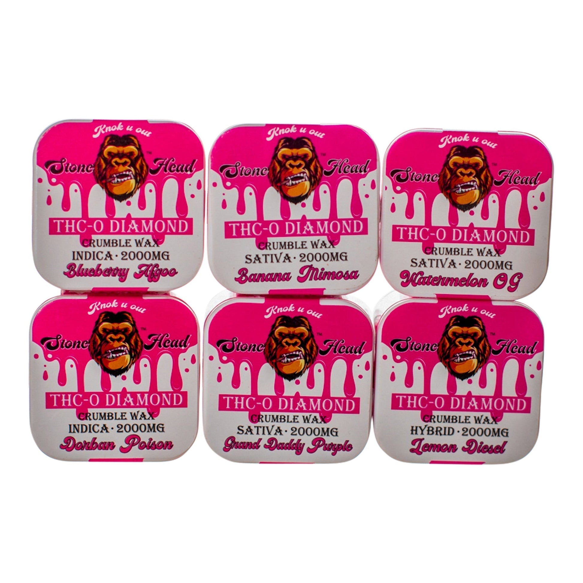 Stone Head Delta Crumble Wax Shatter 2000mg