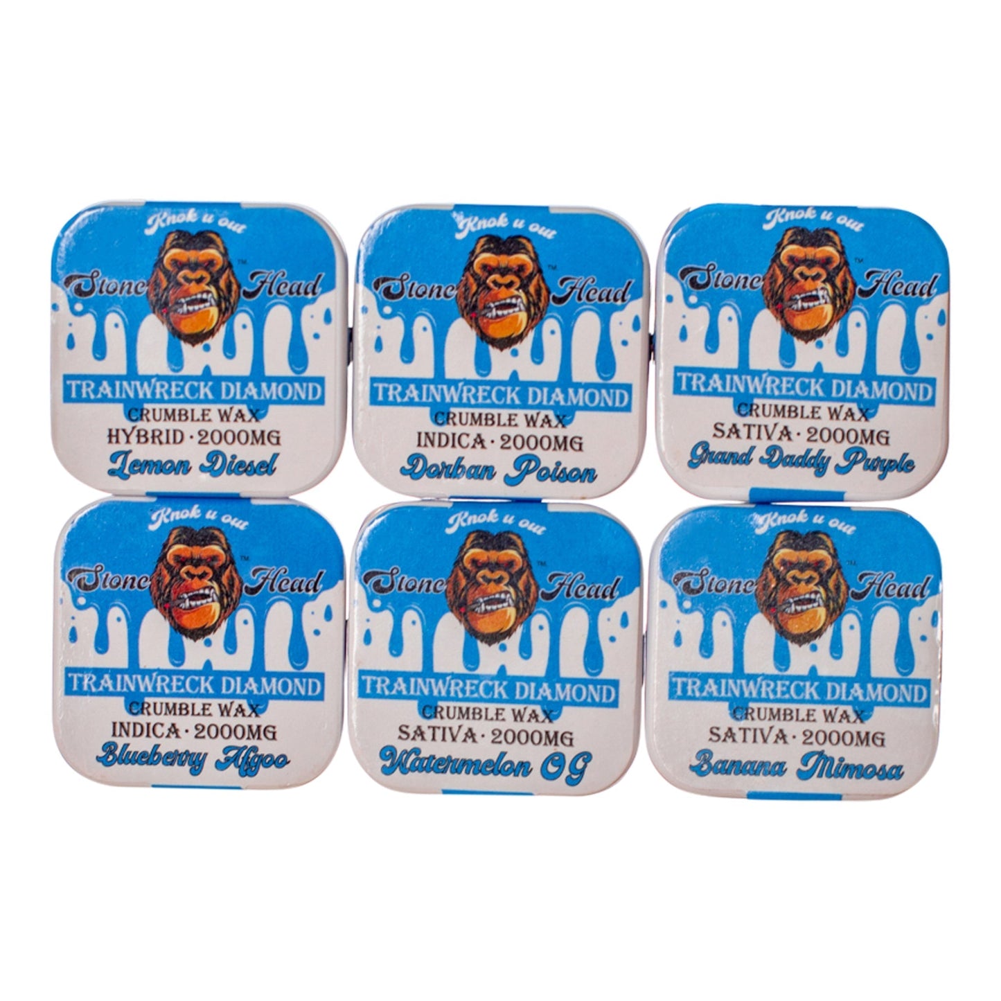 Stone Head Delta Crumble Wax Shatter 2000mg