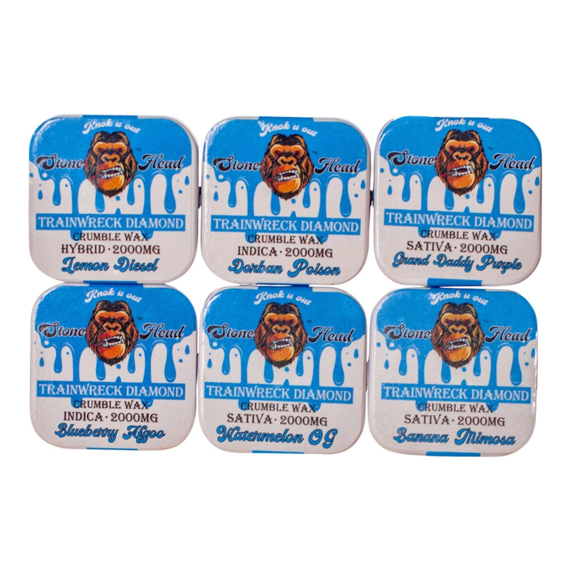 Stone Head Delta Crumble Wax Shatter 2000mg