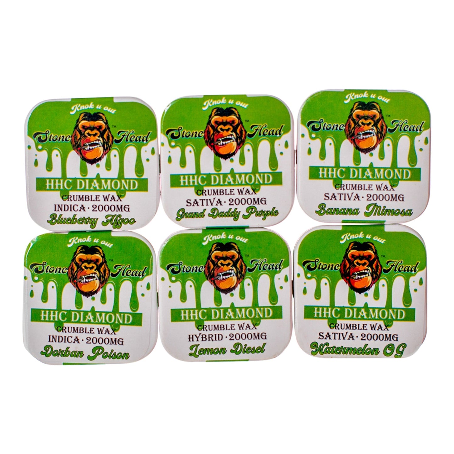 Stone Head Delta Crumble Wax Shatter 2000mg