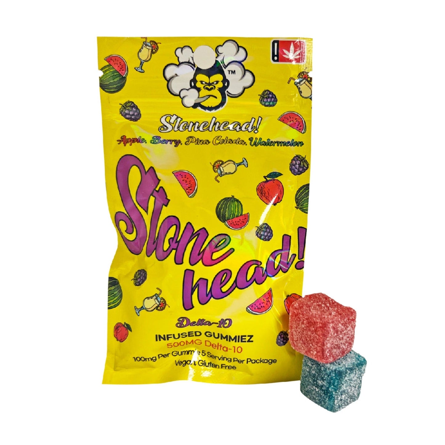 Stone Head Delta Gummy Bags 500mg 5ct