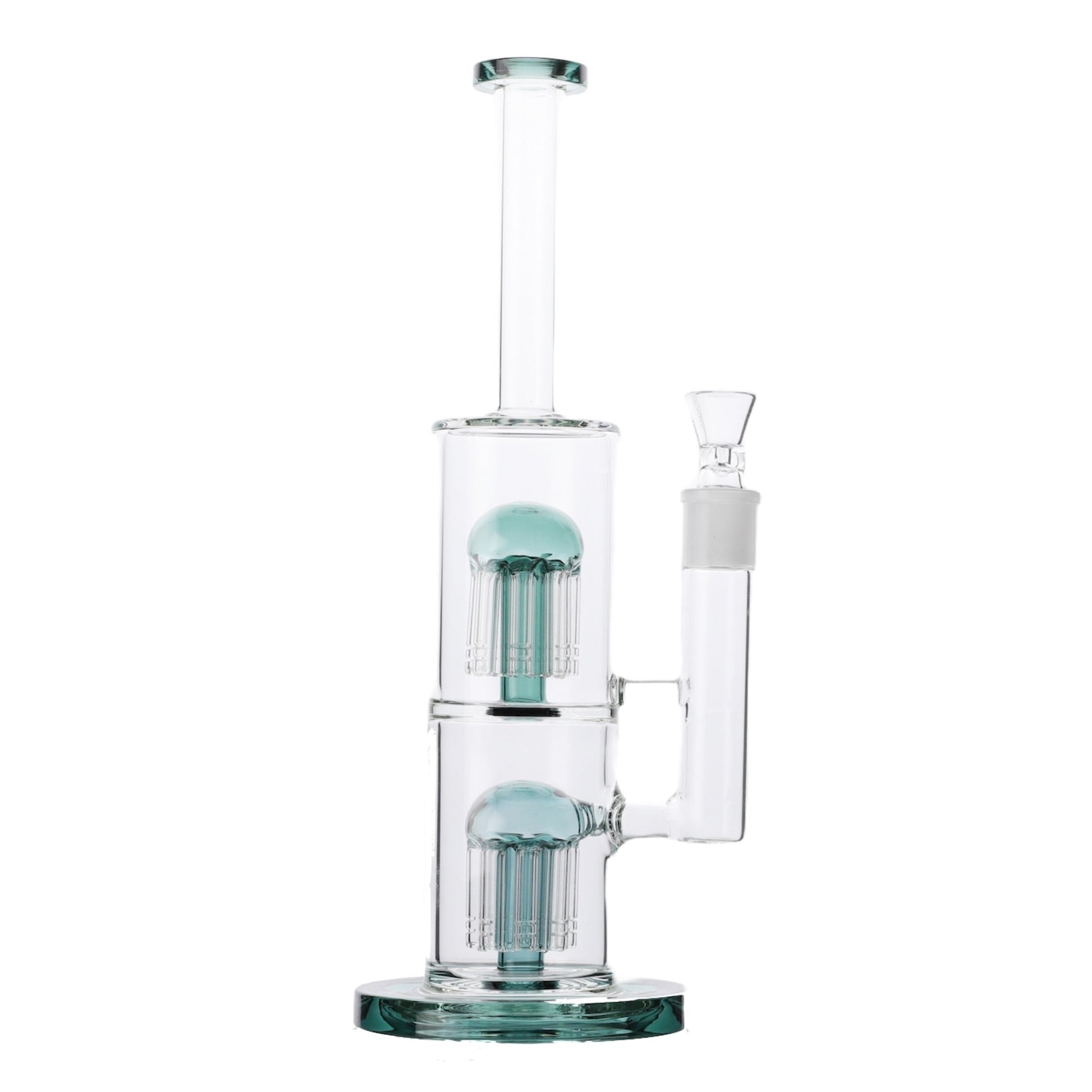 YX Straight Jelly Perc Bong 13in Borosilicate Glass