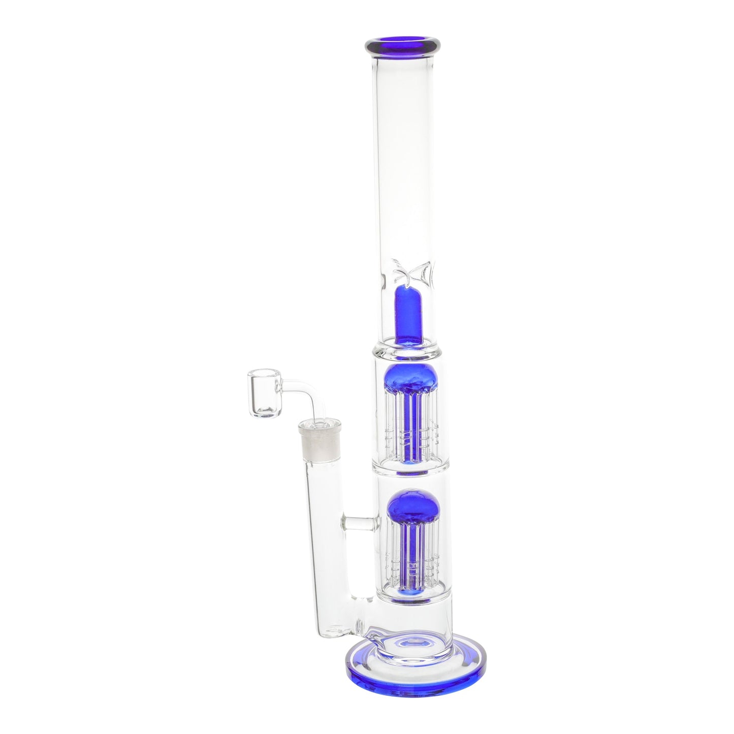 Amy Straight Twin Tree Perc Bong 16in