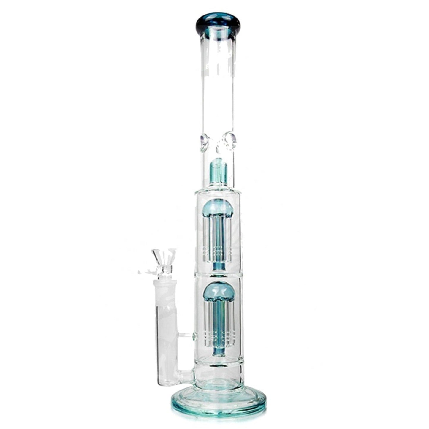 Amy Straight Twin Tree Perc Bong 16in