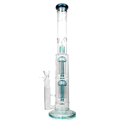 Amy Straight Twin Tree Perc Bong 16in