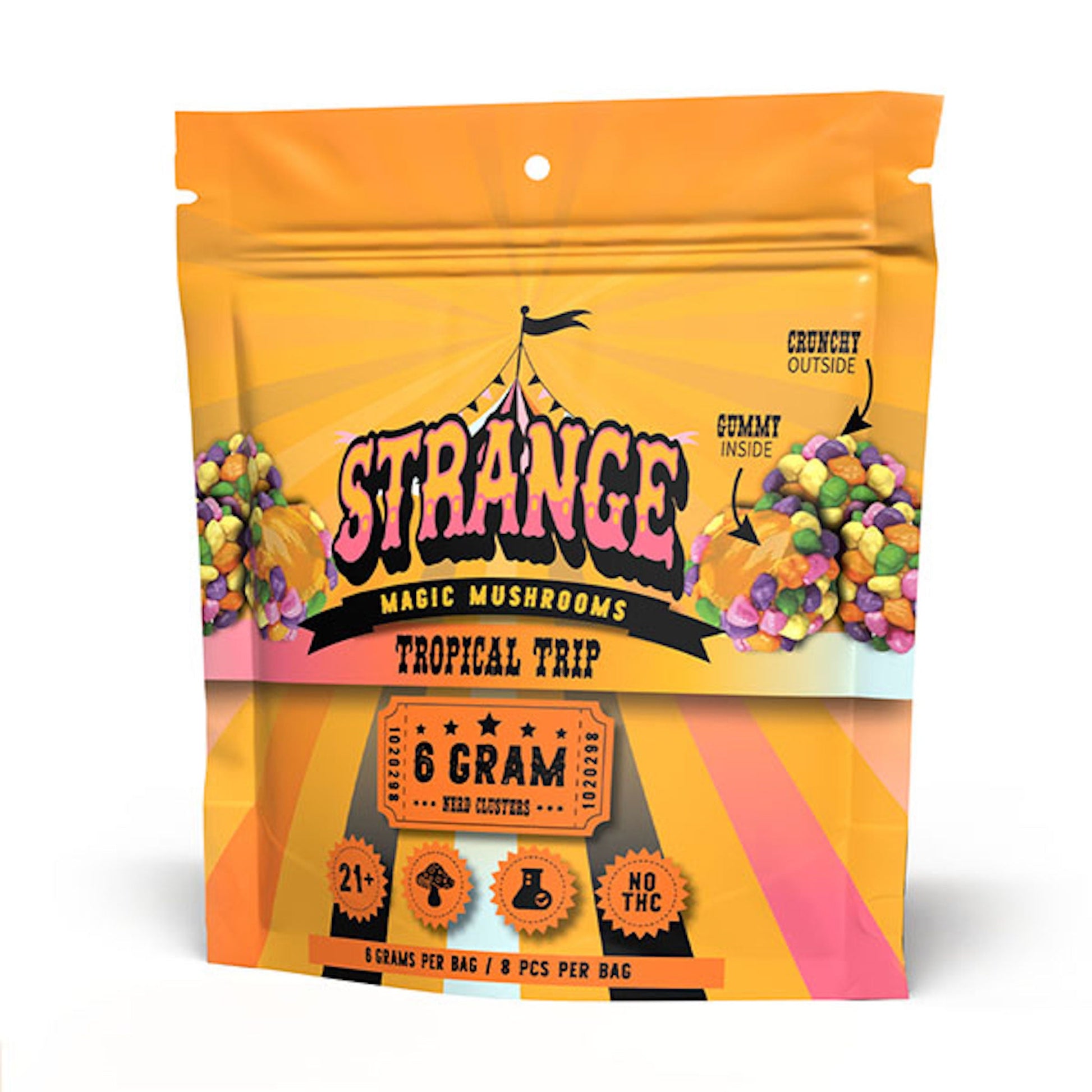 Strange Magic Mushroom Tropical Trip Clusters 6000mg 8ct