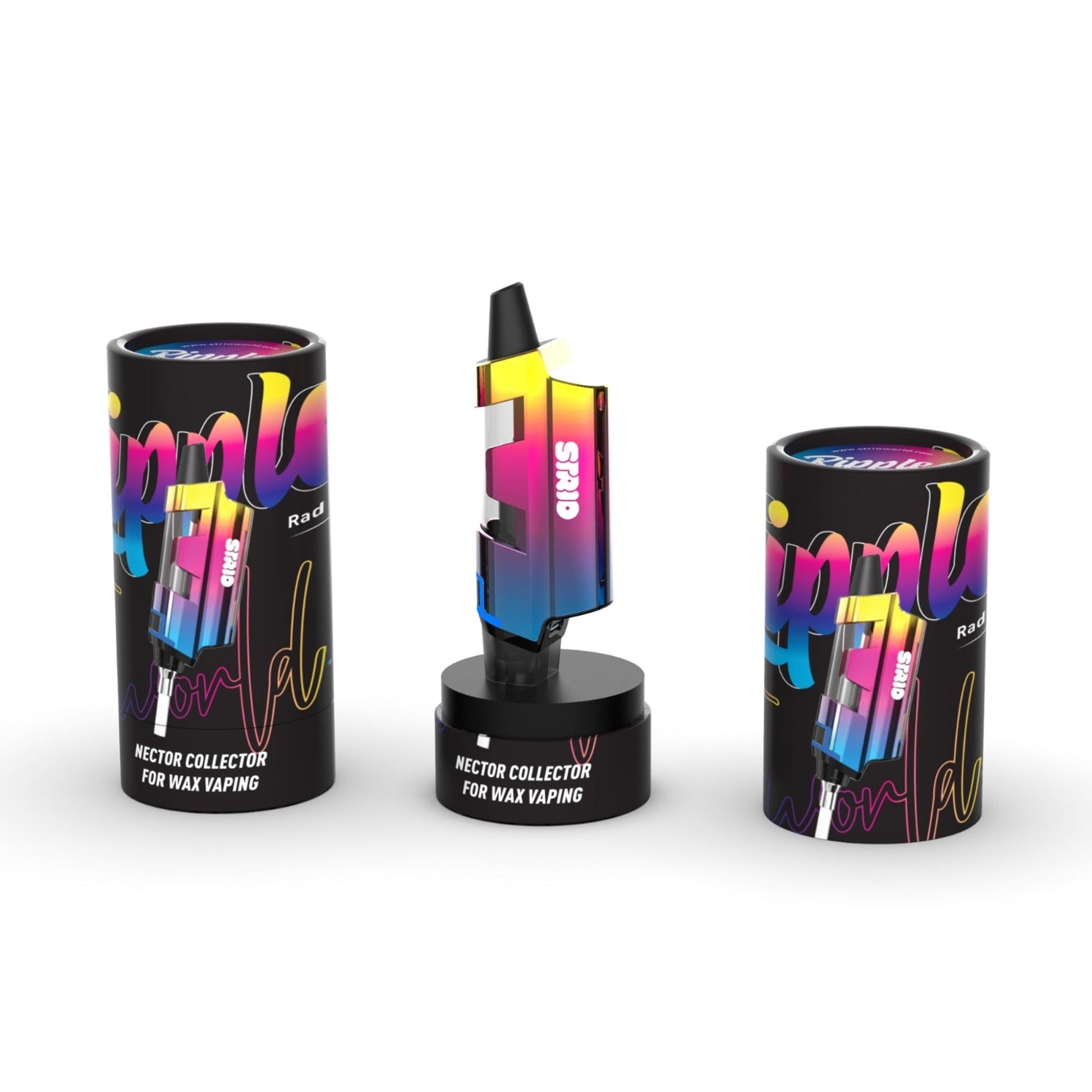 Strio Ripples Nectar Collector Gold Rainbow Black 1000mAh