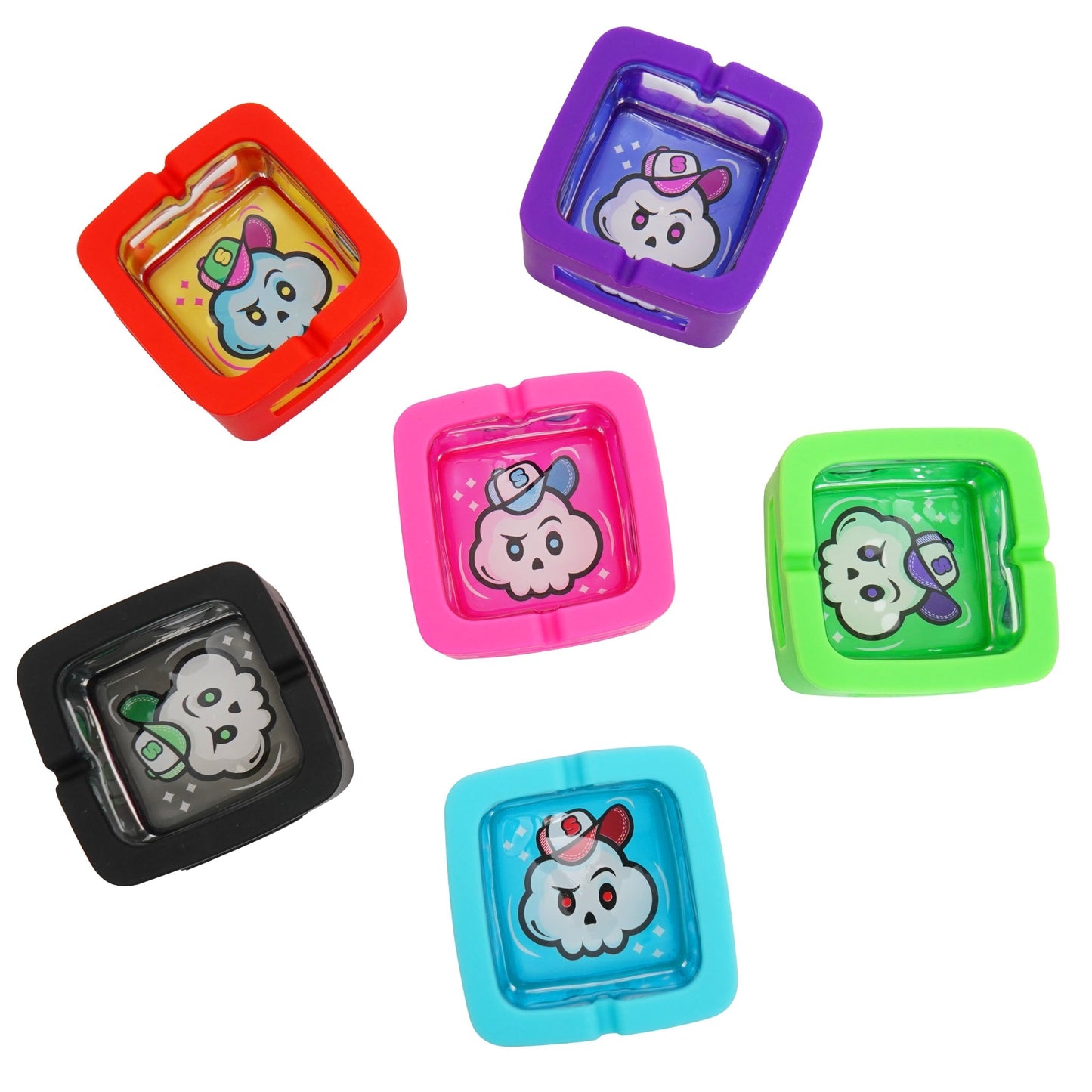 Strio Square Silicone Ashtray