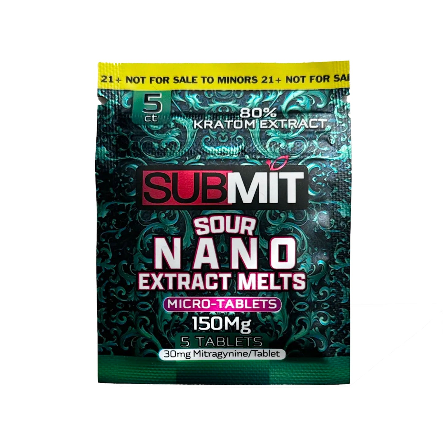 Submit Sour Nano Kratom Extract Melt Tablets 150mg