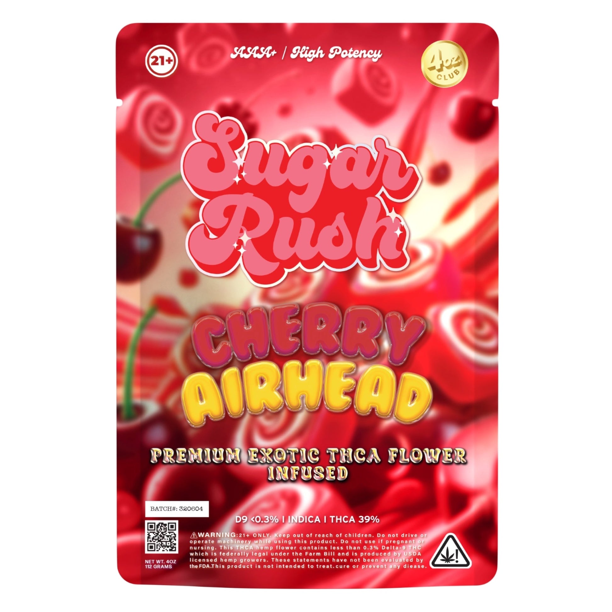 Sugar Rush Cherry Airhead THC-A Flower 3.5g