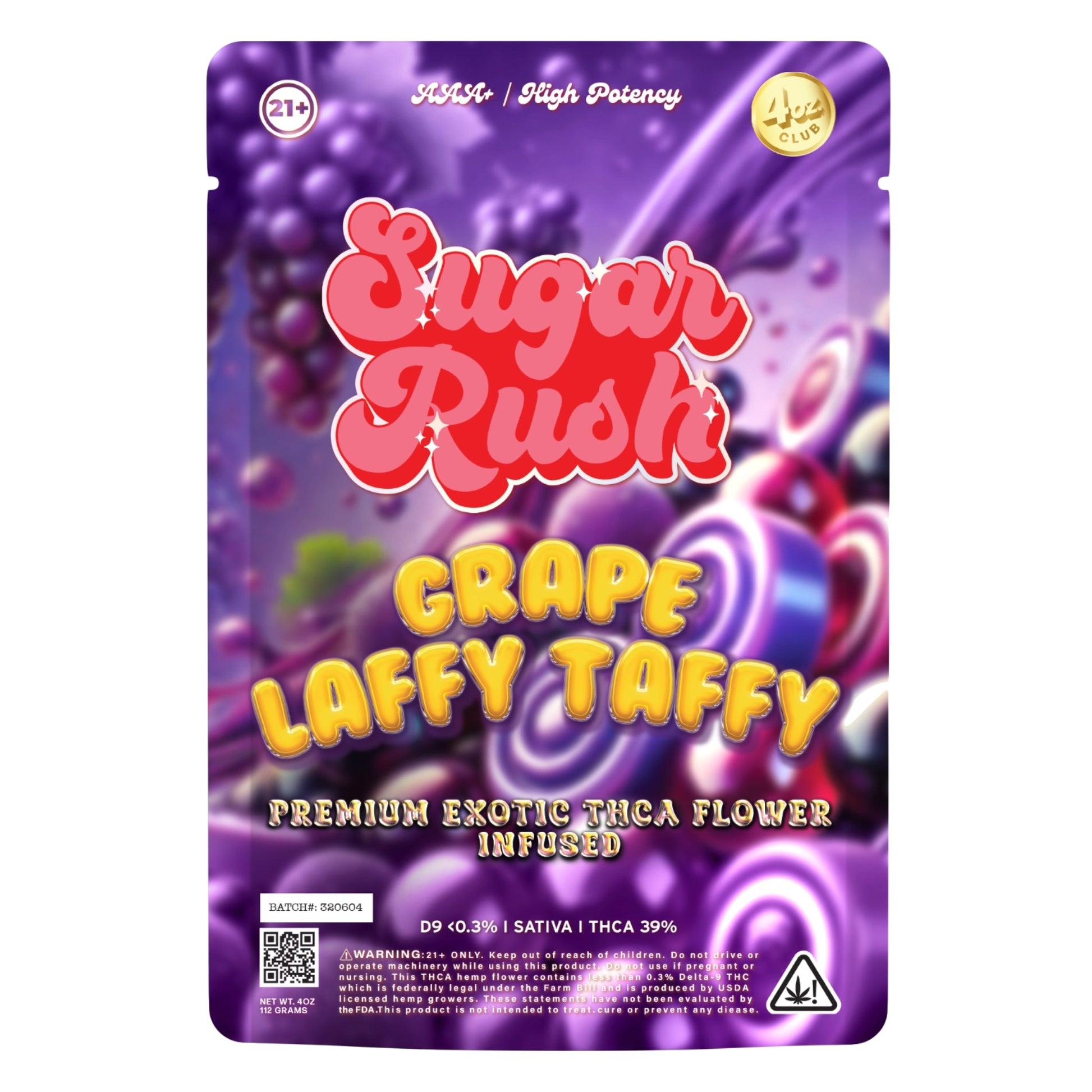 Sugar Rush Grape Laffy Taffy THC-A Flower 3.5g