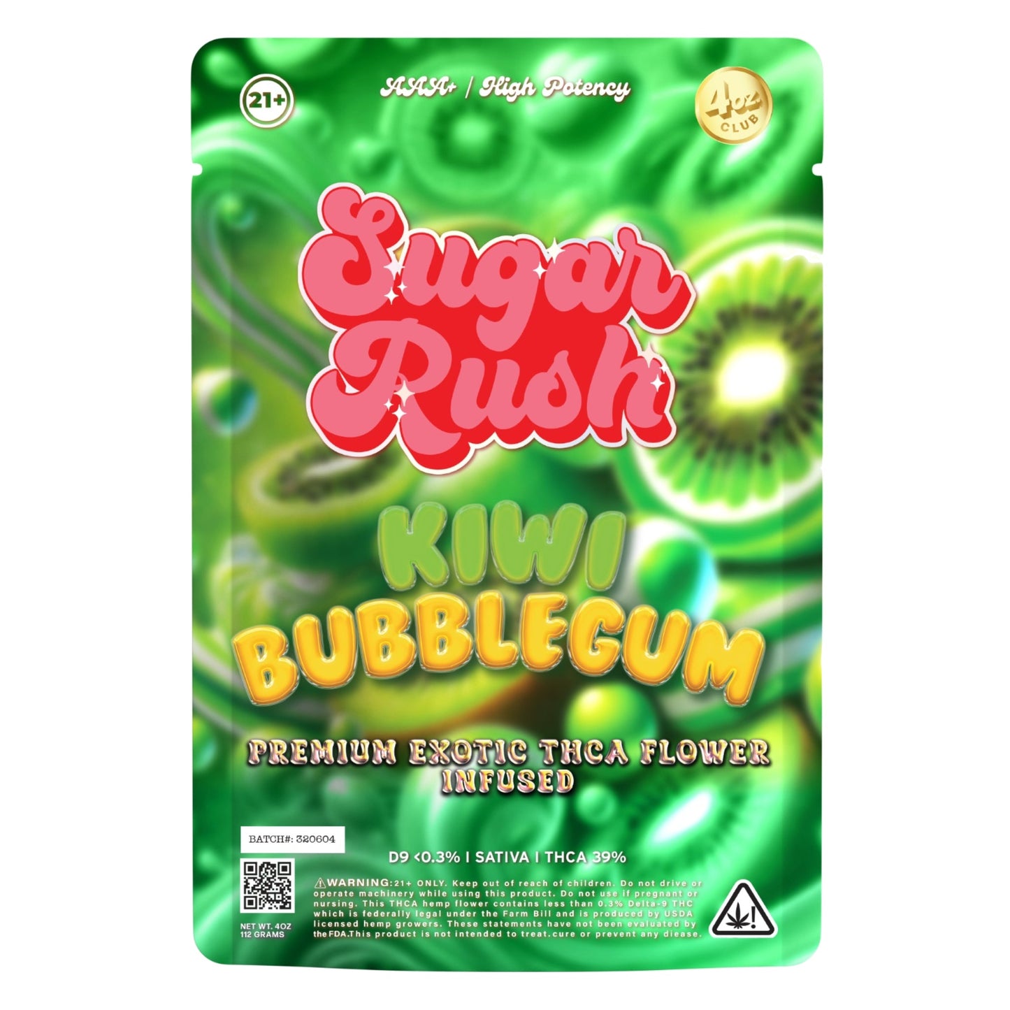 Sugar Rush Kiwi Bubblegum THC-A Flower 3.5g