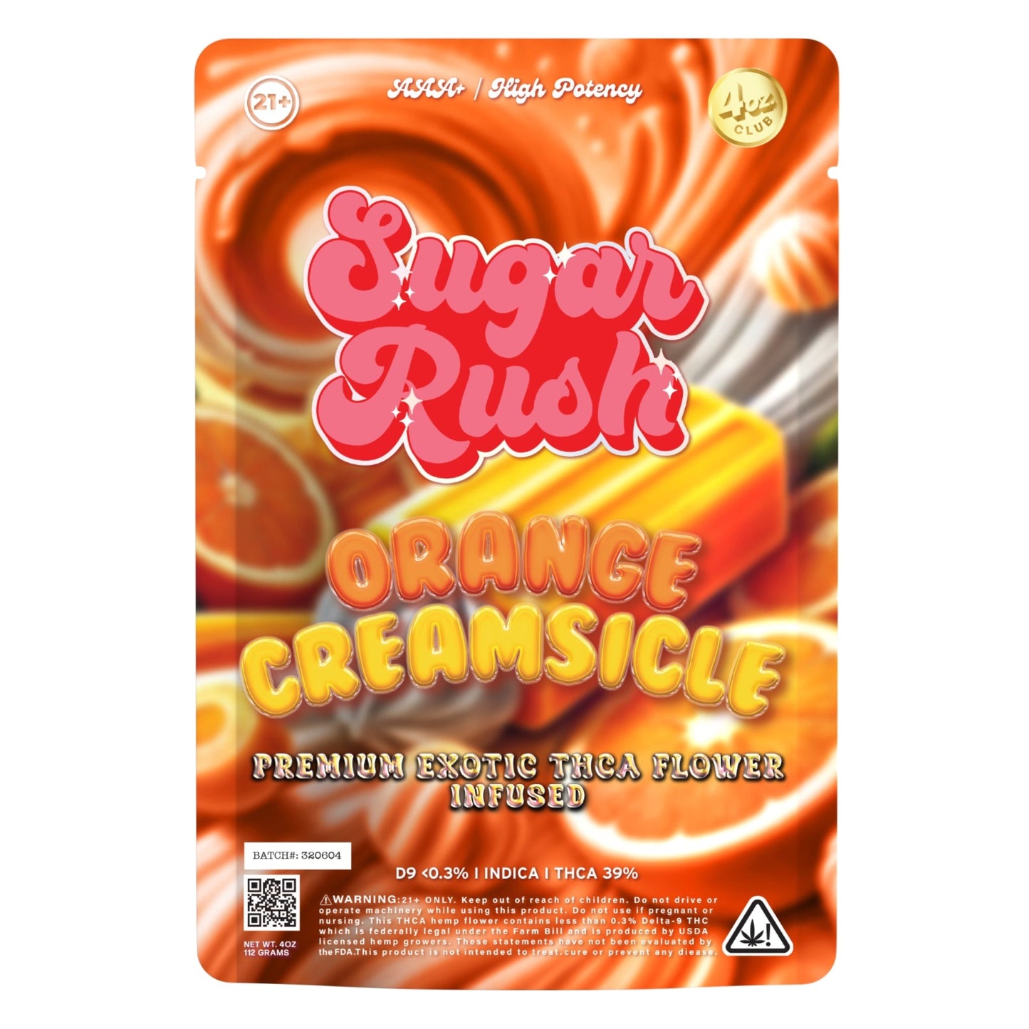 Sugar Rush Orange Creamsicle THCa Flower 3.5g 39%
