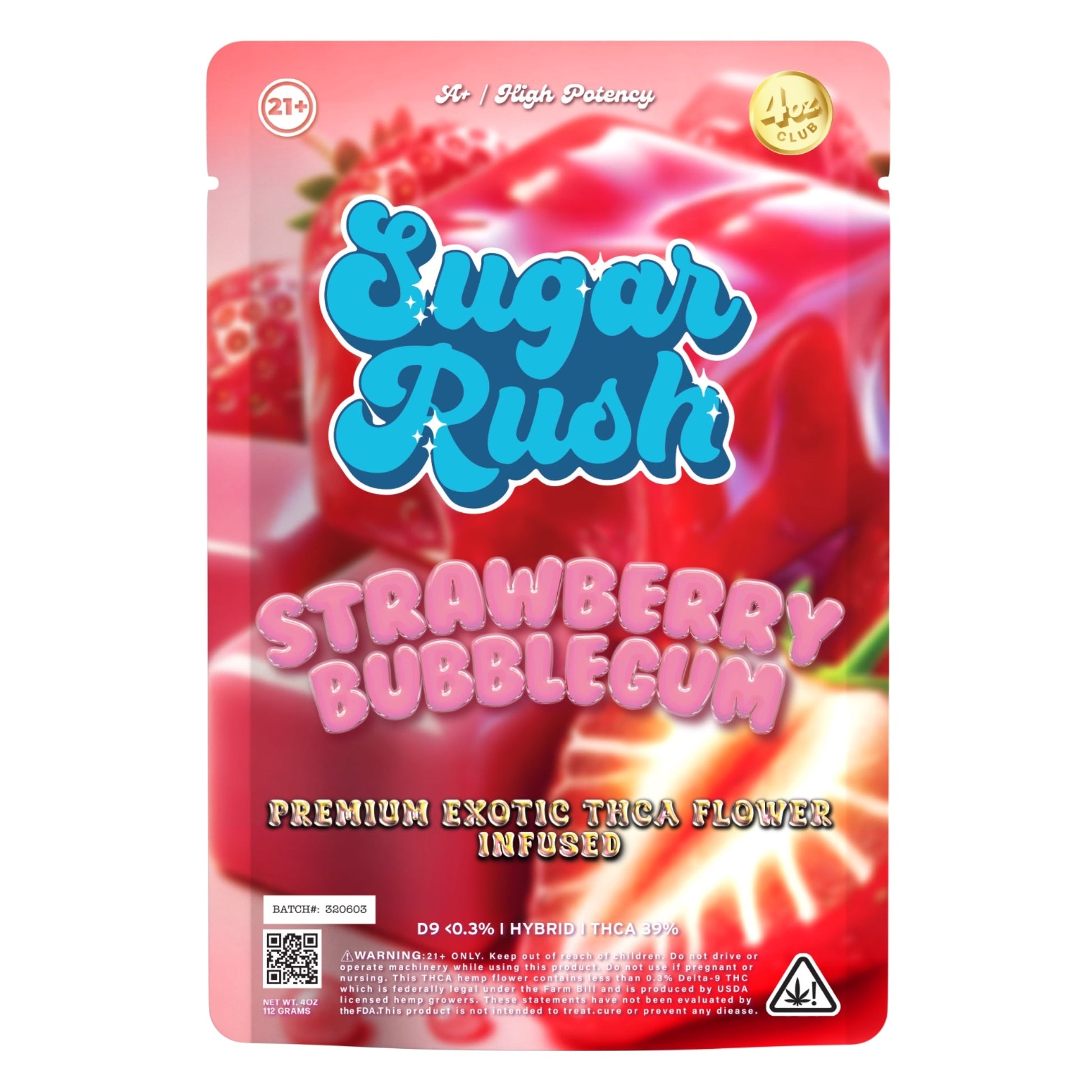 Sugar Rush Strawberry Bubblegum THCa Flower 3.5g
