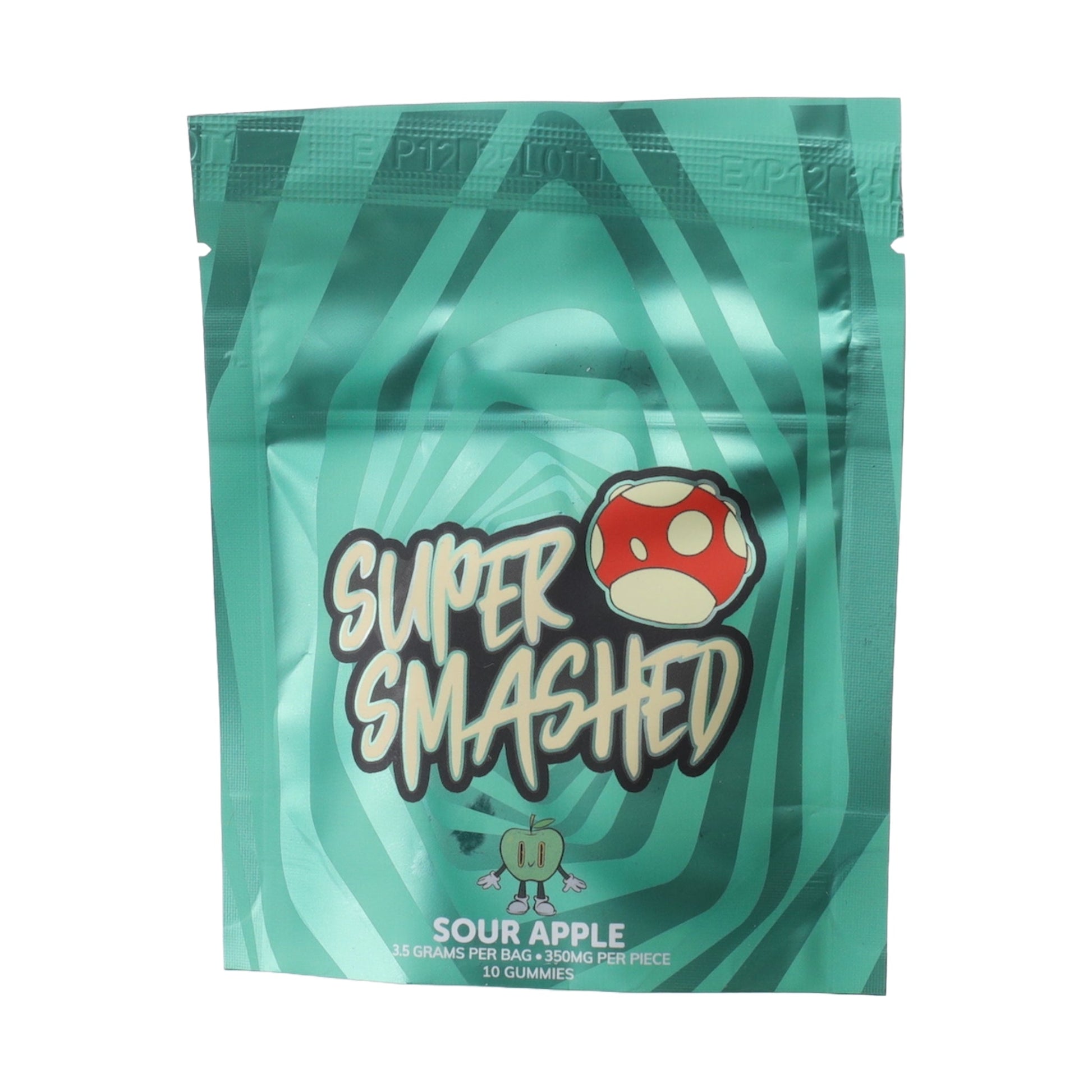 Super Smashed Magic Mushroom Sour Apple Gummies 300mg