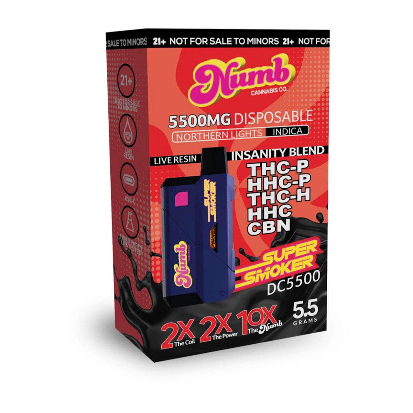 Numb Super Smoker Shroom Northern Lights Vaporizer 5.5g