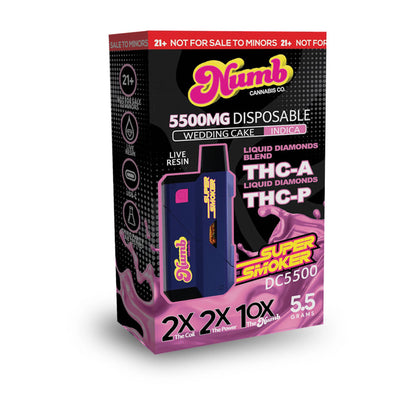 Numb Super Smoker THC-A THC-P Vaporizer 5500mg