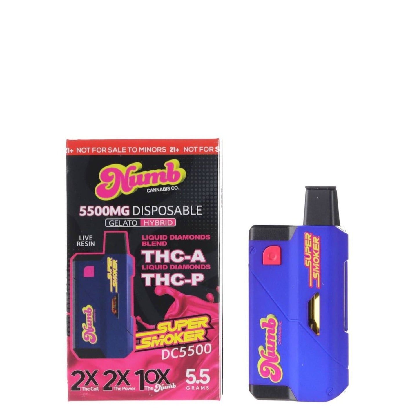 Numb Super Smoker THC-A THC-P Vaporizer 5500mg