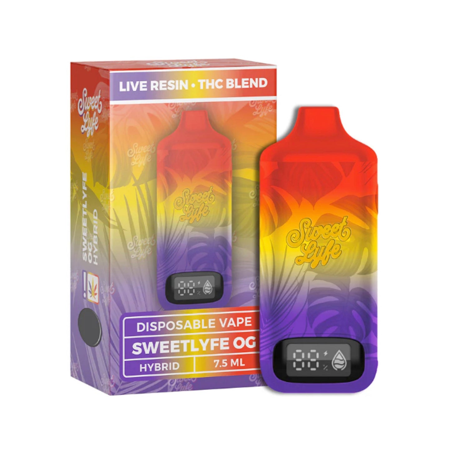 Sweet Lyfe Live Resin THC-A Vaporizer 7500mg