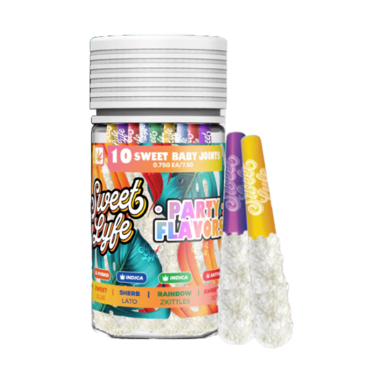 Sweet Lyfe Party Flavors THC-A Diamond Joints 7.5g 10ct