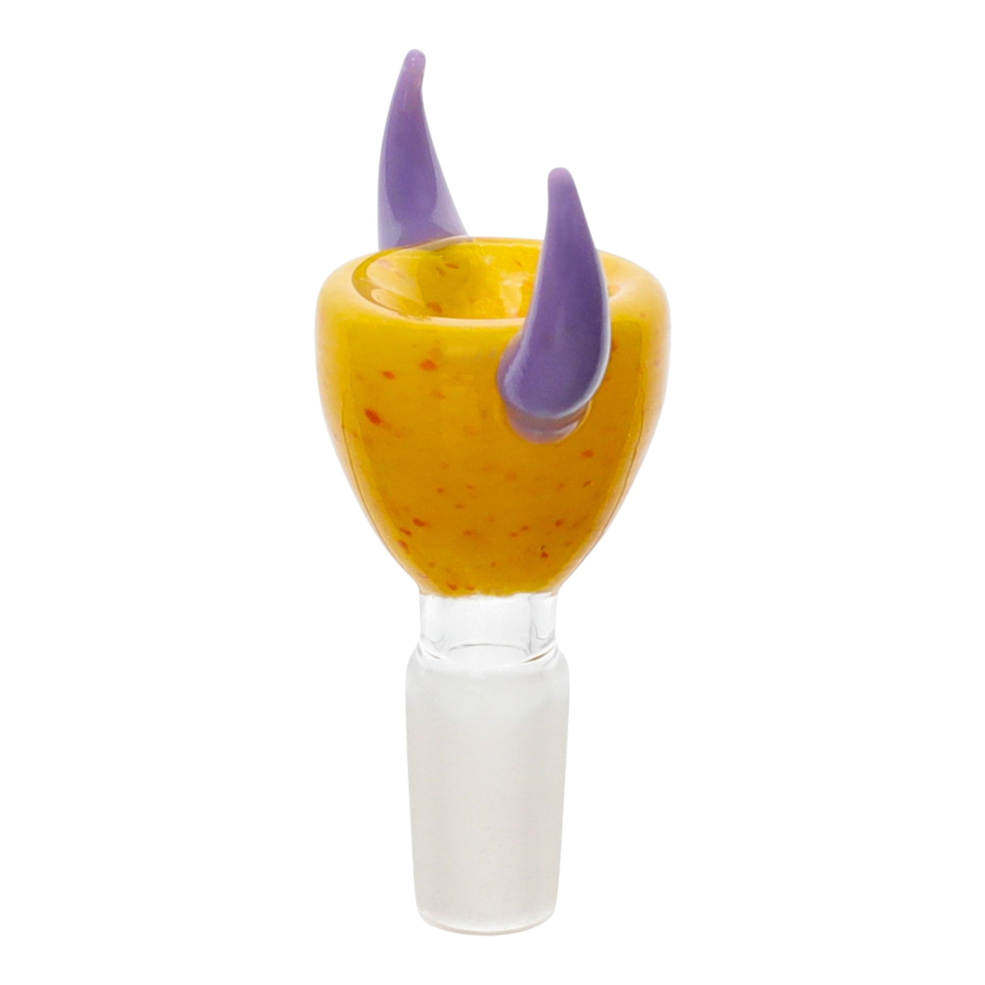 Amy Bull Horn Glass Bong Bowl 14mm Male