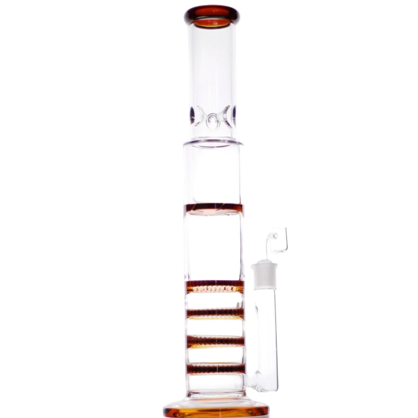 Five Stack Percolator Bong 17in Amber Green
