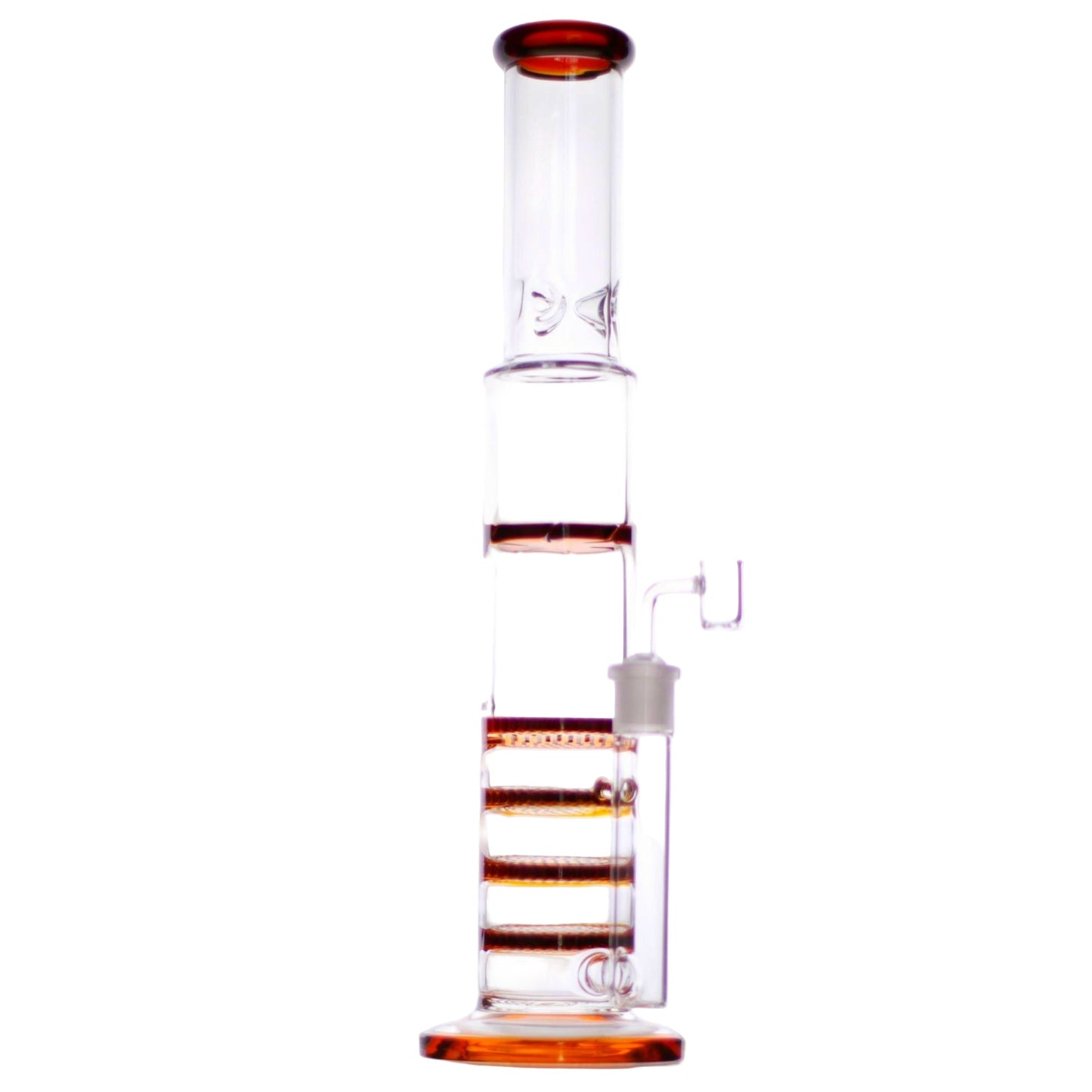 Five Stack Percolator Bong 17in Amber Green