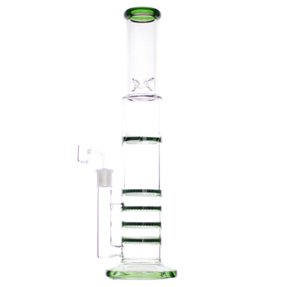 Five Stack Percolator Bong 17in Amber Green