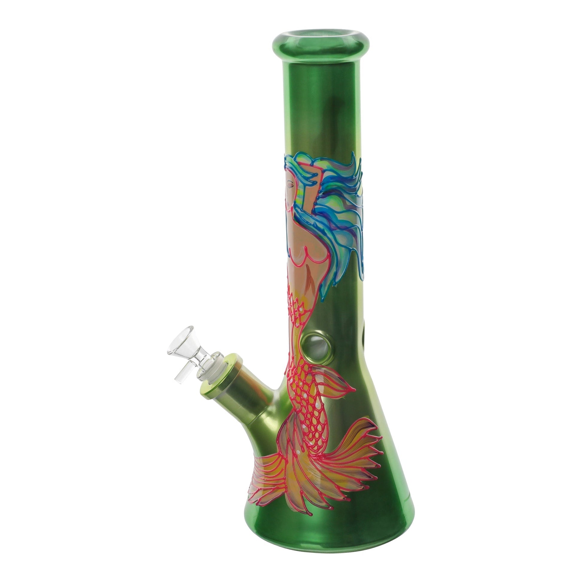 Amy Glowing Graphic Beaker Bong 14in