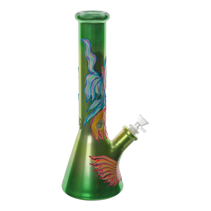 Amy Glowing Graphic Beaker Bong 14in