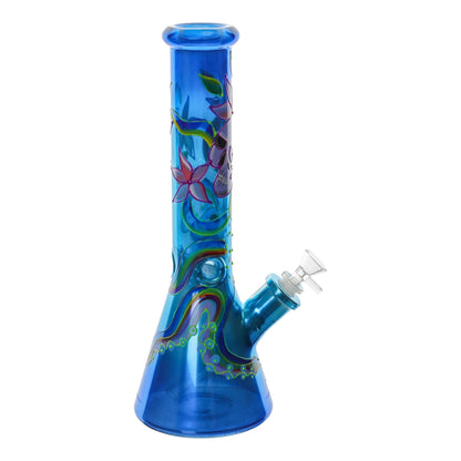 Amy Glowing Graphic Beaker Bong 14in
