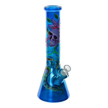 Amy Glowing Graphic Beaker Bong 14in