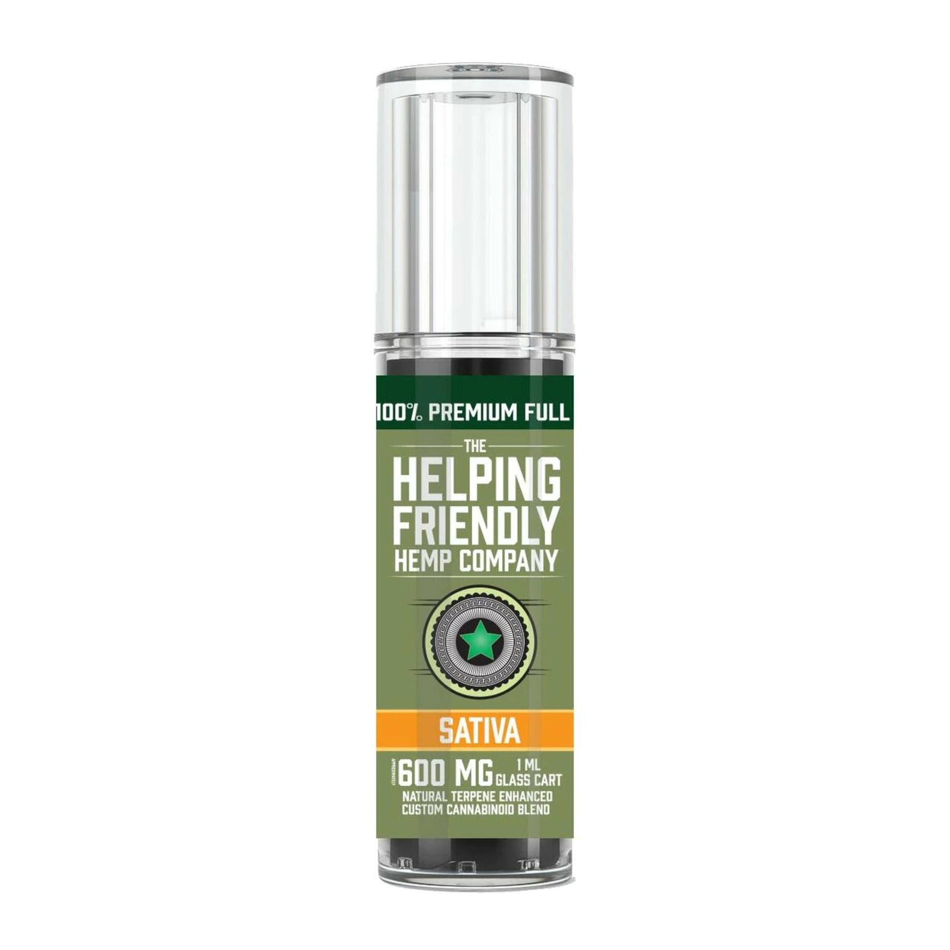 The Helping Friendly Full Spectrum Cartridge 600mg Hybrid