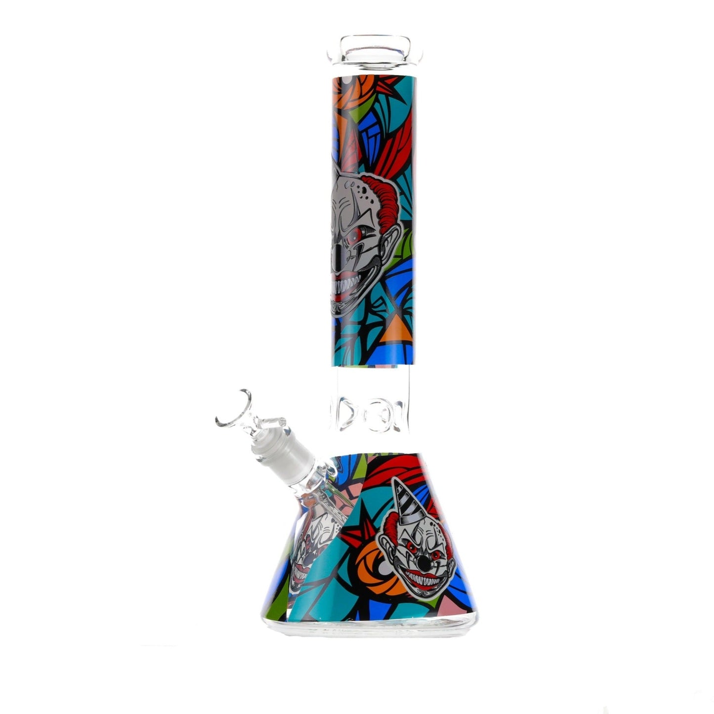 Killer Clown Beaker Bong 14in Glow In The Dark Glass