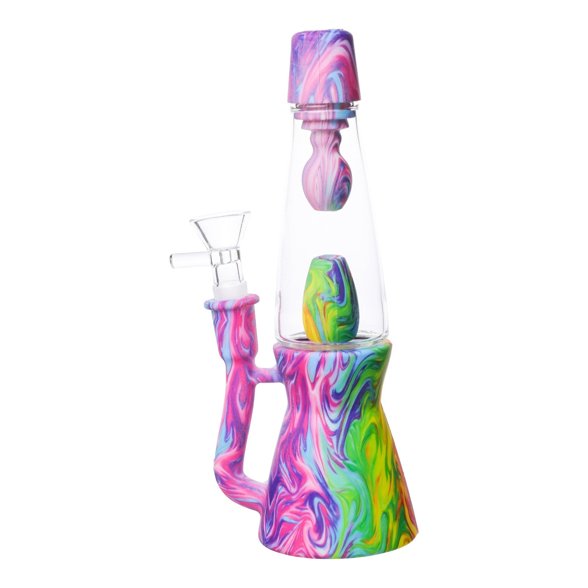 Jo Lava Perc Bong 8in Silicone Glass