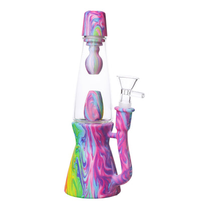 Jo Lava Perc Bong 8in Silicone Glass
