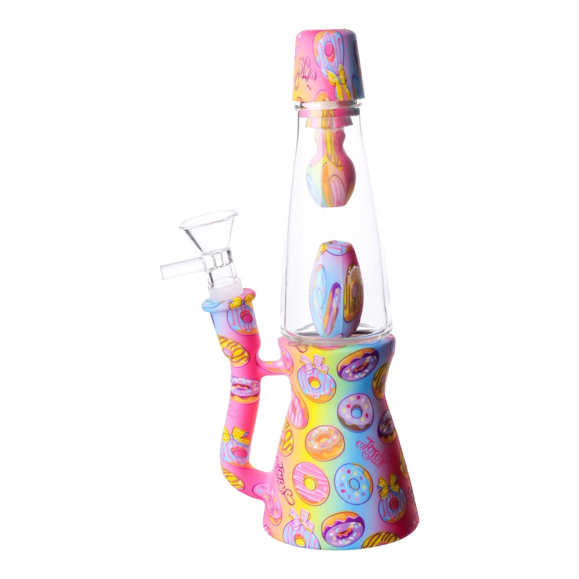 Jo Lava Perc Bong 8in Silicone Glass