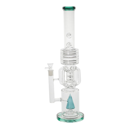 Amy Percolator Perfectionist Bong 20in Glass Cone Swiss Mushroom
