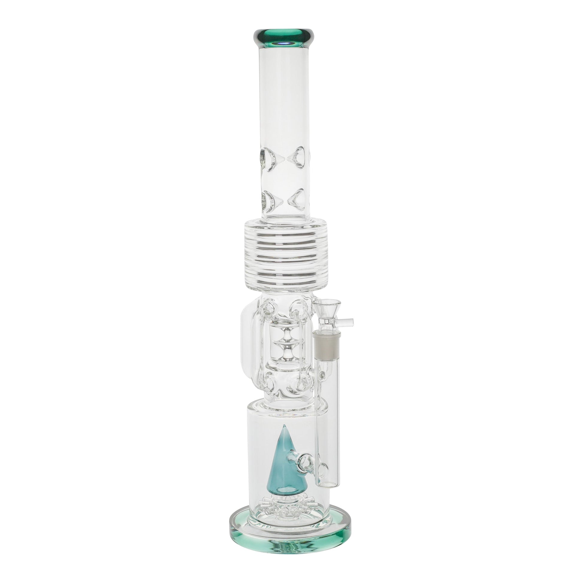 Amy Percolator Perfectionist Bong 20in Glass Cone Swiss Mushroom