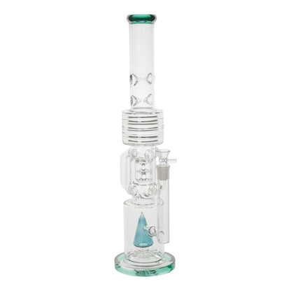 Amy Percolator Perfectionist Bong 20in Glass Cone Swiss Mushroom
