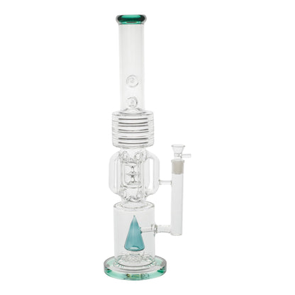 Amy Percolator Perfectionist Bong 20in Glass Cone Swiss Mushroom