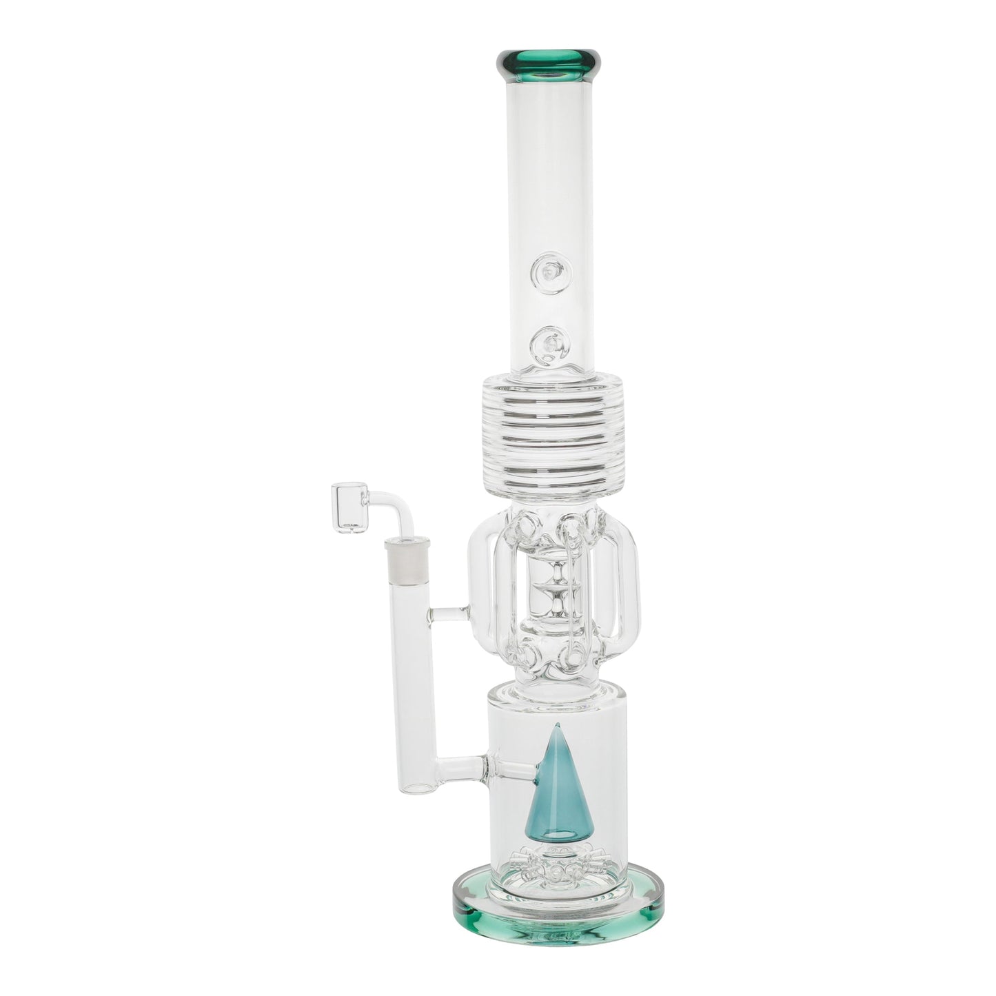 Amy Percolator Perfectionist Bong 20in Glass Cone Swiss Mushroom