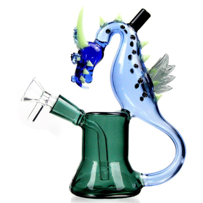 Amy Sea Dragon Bubbler Bong 7in