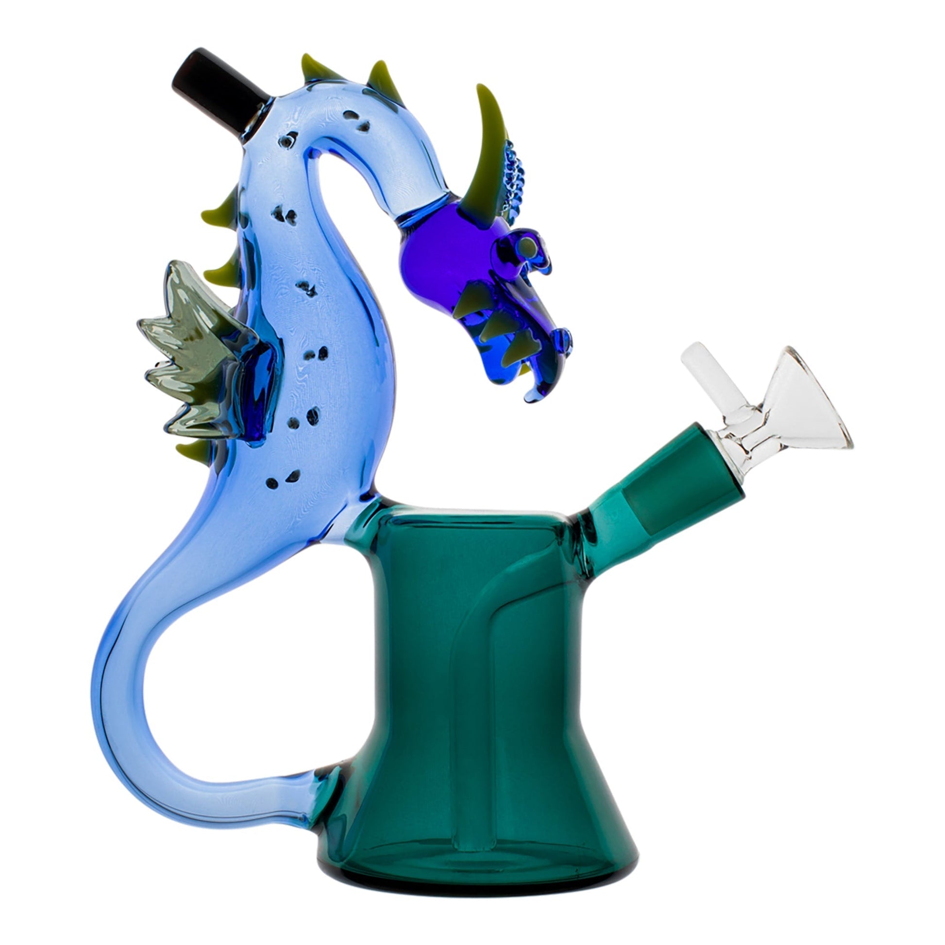 Amy Sea Dragon Bubbler Bong 7in