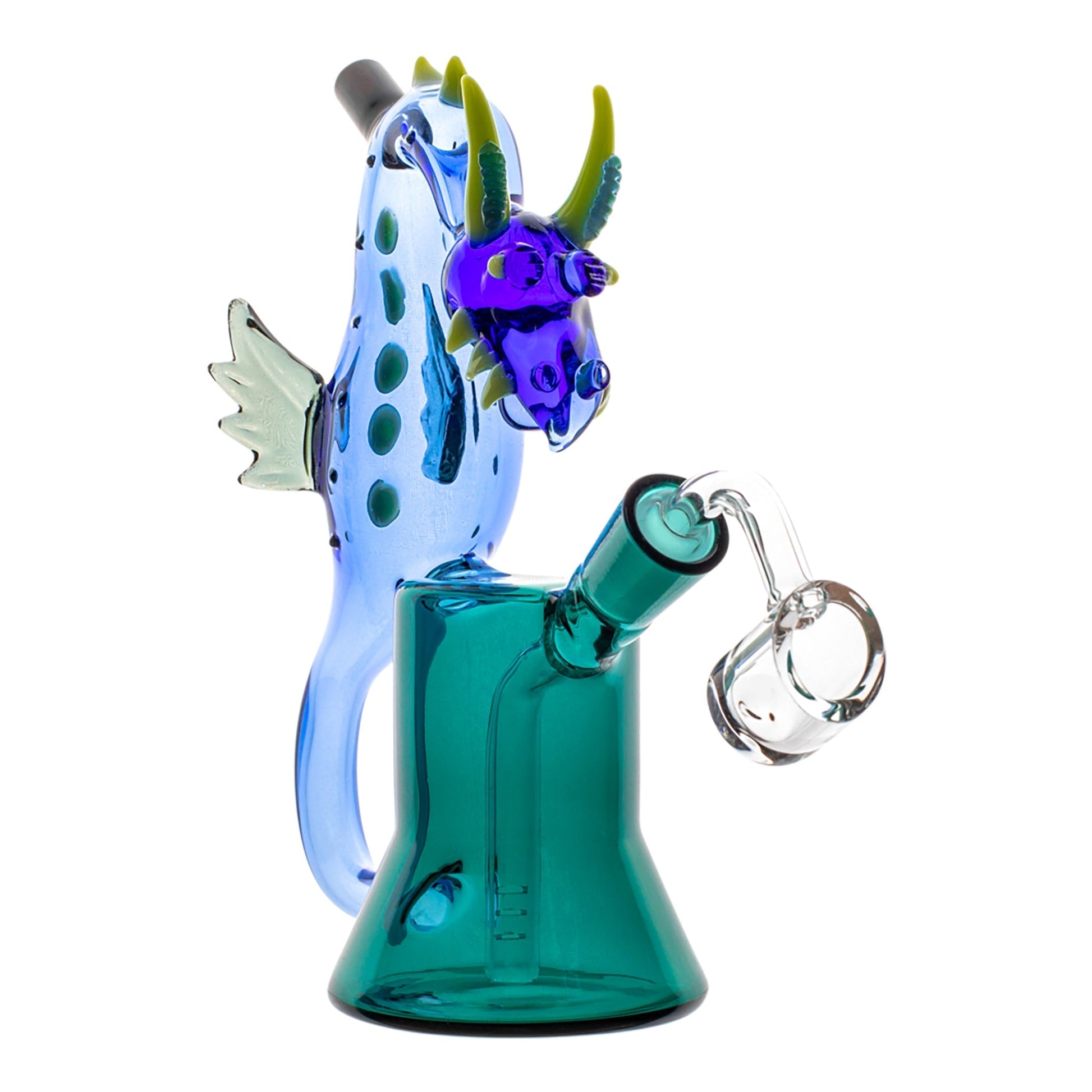 Amy Sea Dragon Bubbler Bong 7in