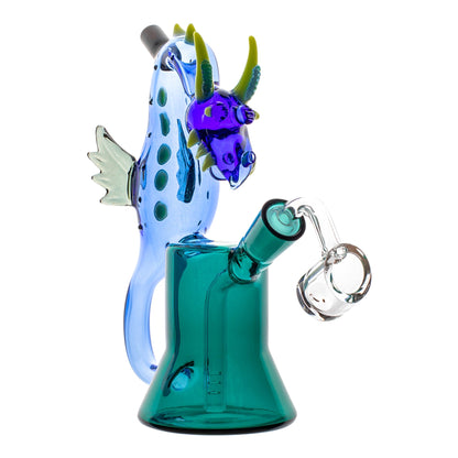 Amy Sea Dragon Bubbler Bong 7in