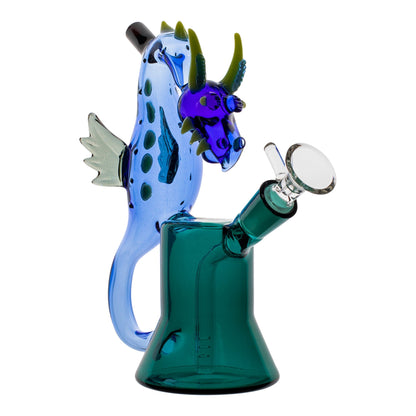 Amy Sea Dragon Bubbler Bong 7in