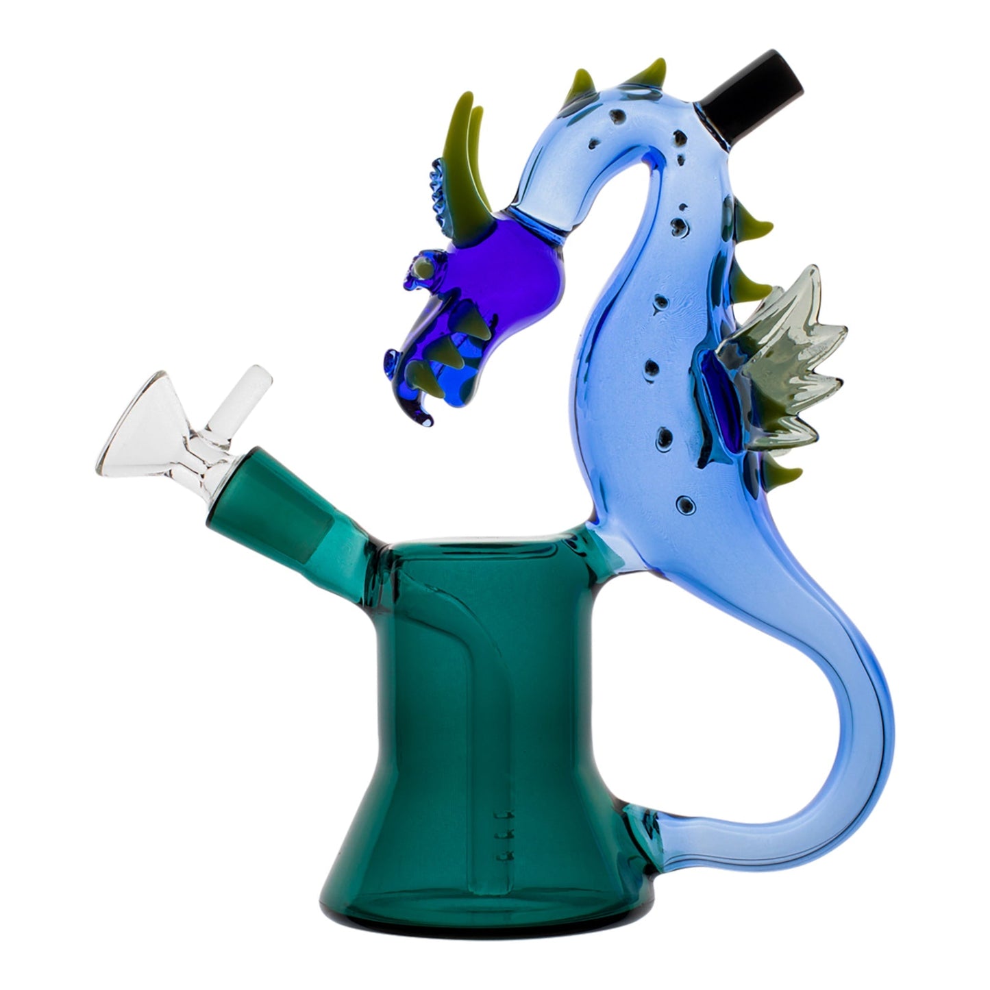 Amy Sea Dragon Bubbler Bong 7in