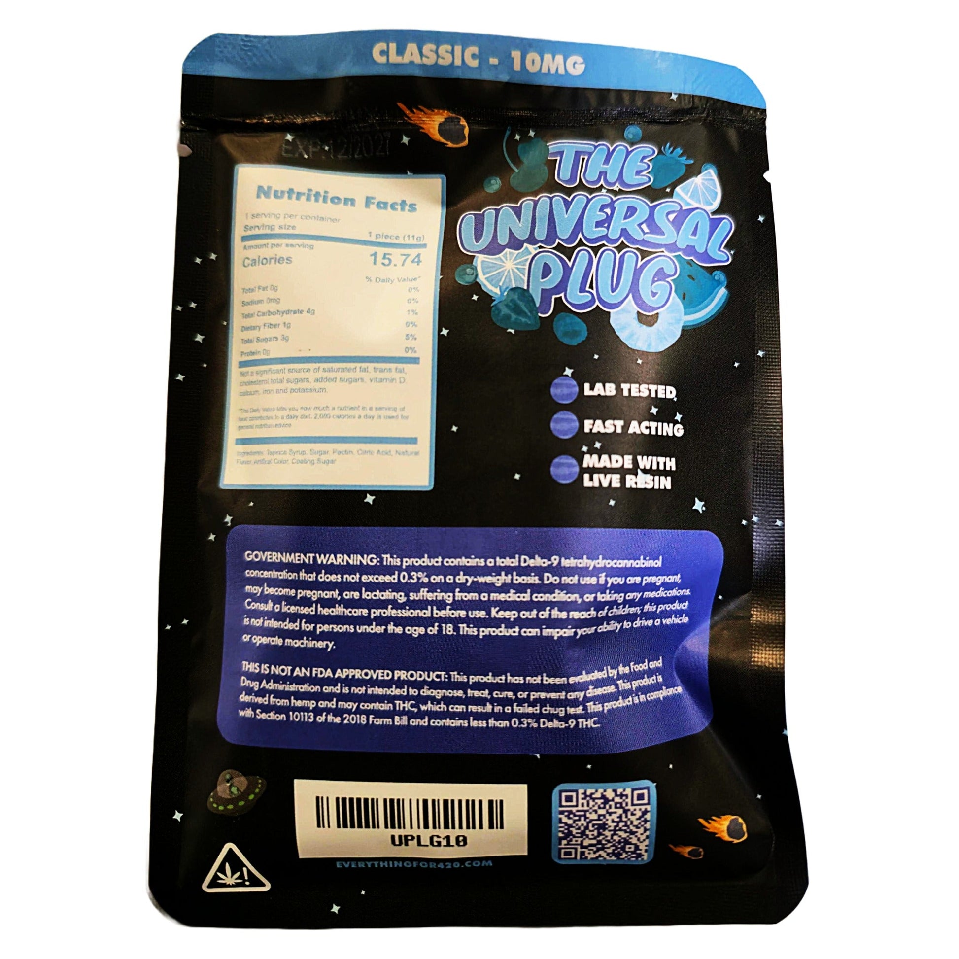 Everything 420 Universal Plug THC Gummies 10mg 10-Pack