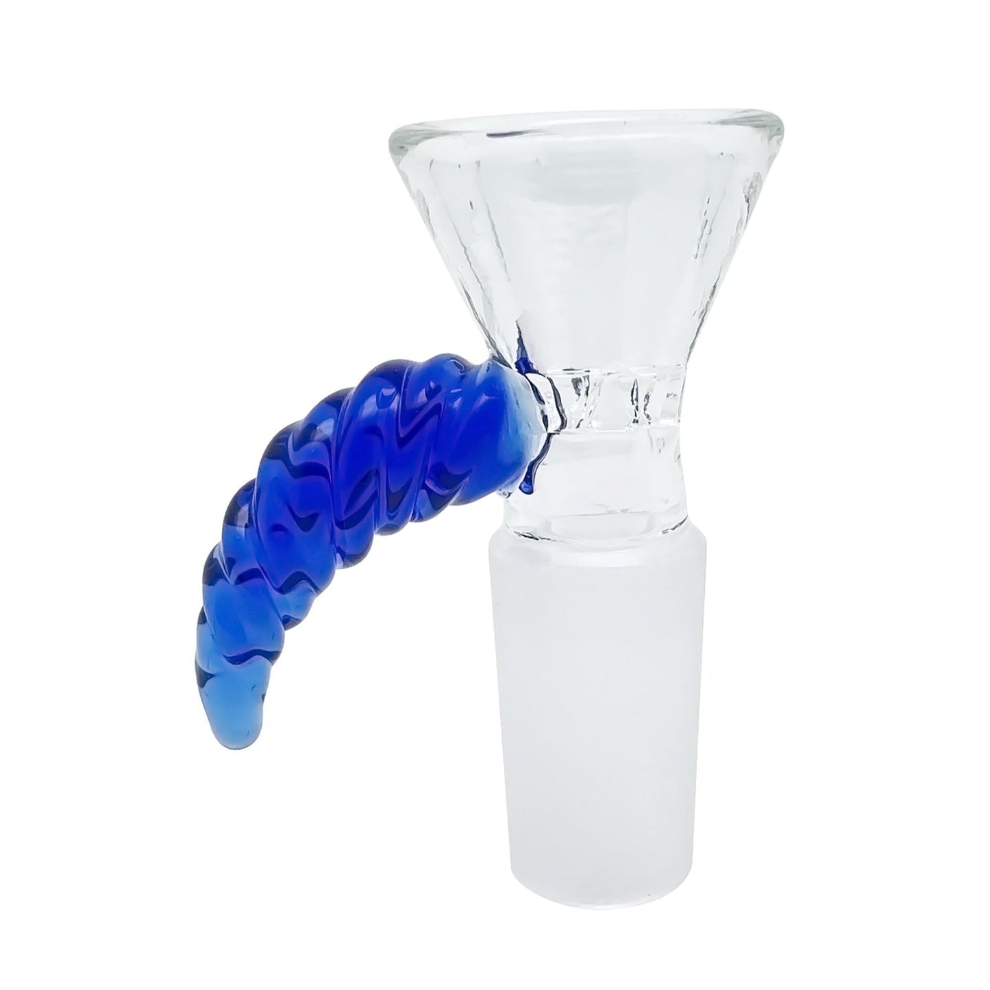Thorned Grip Bong Bowl 14mm Male Borosilicate Glass Pink